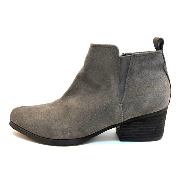 Blondo Ida Waterproof Suede Grey Gray Ankle Boots Booties, Size 6 - Picture 4 of 14